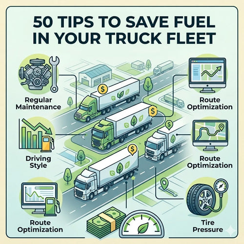 50 tips to save fuel in your truck fleet