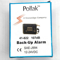 Pollak 41-822 Backup Alarm 107 Db at 4' 12 – 24 V Medium Duty