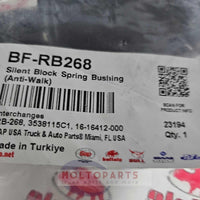 RB268 R308804 Spring Bushing Silent Block (Anti-Walk Straddle) C to C Replac.