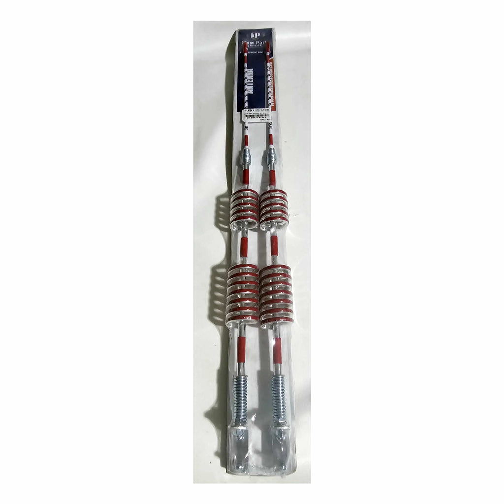 Antenna Double Red Color Spiral-Flex Non Functional 35" 2 Pcs Trucks