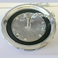 K071-398 Fuel Cap ASSY Aluminum 3-1/2n Non Locking & Chain Replacement NEW