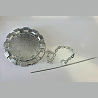 K071-398 Fuel Cap ASSY Aluminum 3-1/2n Non Locking & Chain Replacement NEW