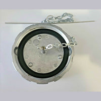 K071-398 Fuel Cap ASSY Aluminum 3-1/2n Non Locking & Chain Replacement NEW