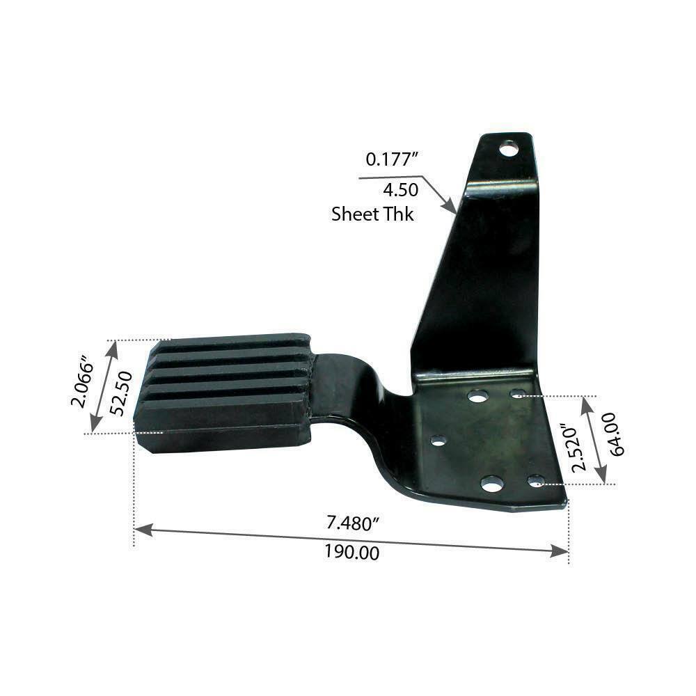140QM433M Hood Rest Bracket RIGHT Hand Driver for Mack CH/CL Fortpro F245639 New