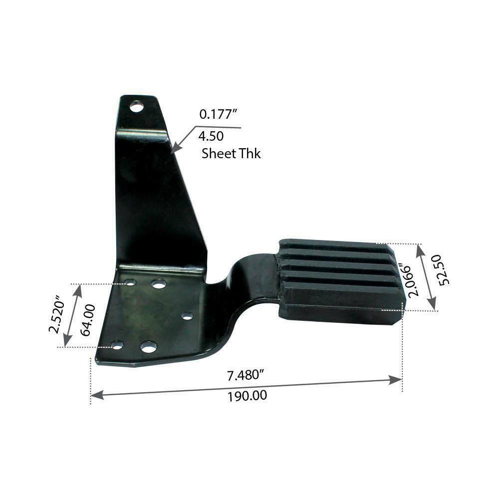 140QM434M Hood Rest Bracket Left Hand Driver for Mack CH/CL Fortpro F245638 New