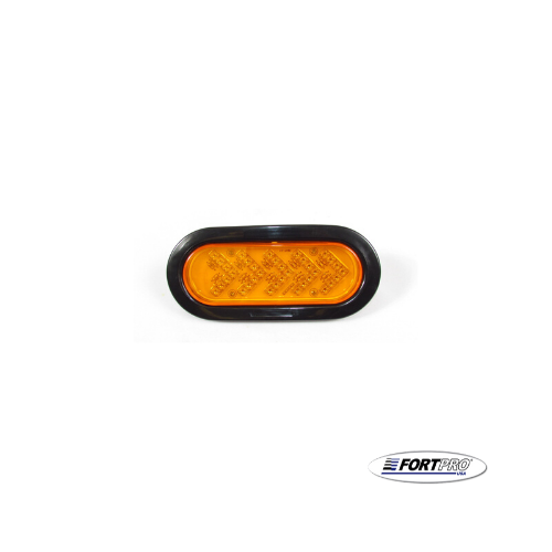 thumbnail image 2 of 6 Pack 2" Round Amber Side Marker Lights – LED, With Grommet & Pigtail, Clearance/Truck Lights 2 of 2