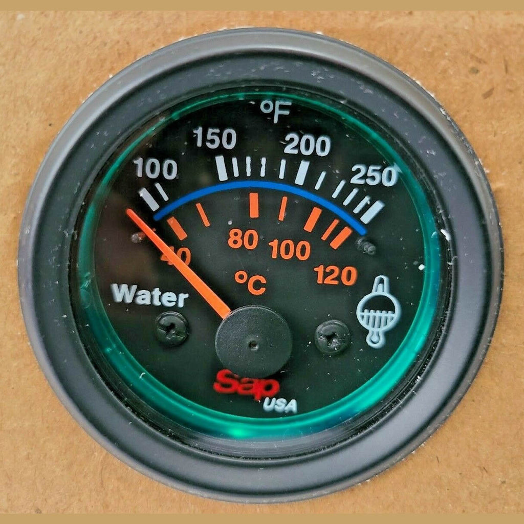Electric Water Temperature 2" (52mm) Round Gauge 100-250 Degree 12V SAPH6041