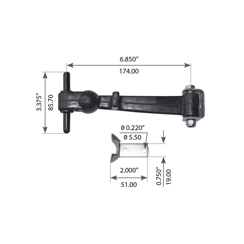 FORTPRO F349553 2 Hood Latch Assembly For Peterbilt 2900314 NEW