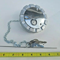 Fuel Cap Aluminum 3" -5.5 NS Locking Vented & Chain F/ Peterbuilt NEW