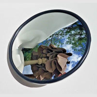 Pair of Round Glass Convex Mirror Replacement for Blind Spot for Trucks & Cars 6"