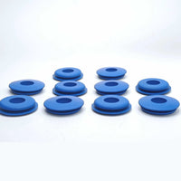 10028 Gladhand Seals Hose Coupler Double Lip Blue Rubber Replacement 10 Units