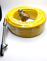 Air Hose Kit for Tire Inflator with 50' Long 1/4" Hose Gladhand 300 PSI