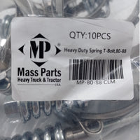 80-88mm Spring Loaded T-BOLT 3" Clamp Constant Tension Stainless Steel 3" 2 Pcs.