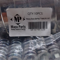 93-101mm Spring Loaded T-Bolt Clamp Constant Tension Stainless Steel 3.5" 2 pcs.