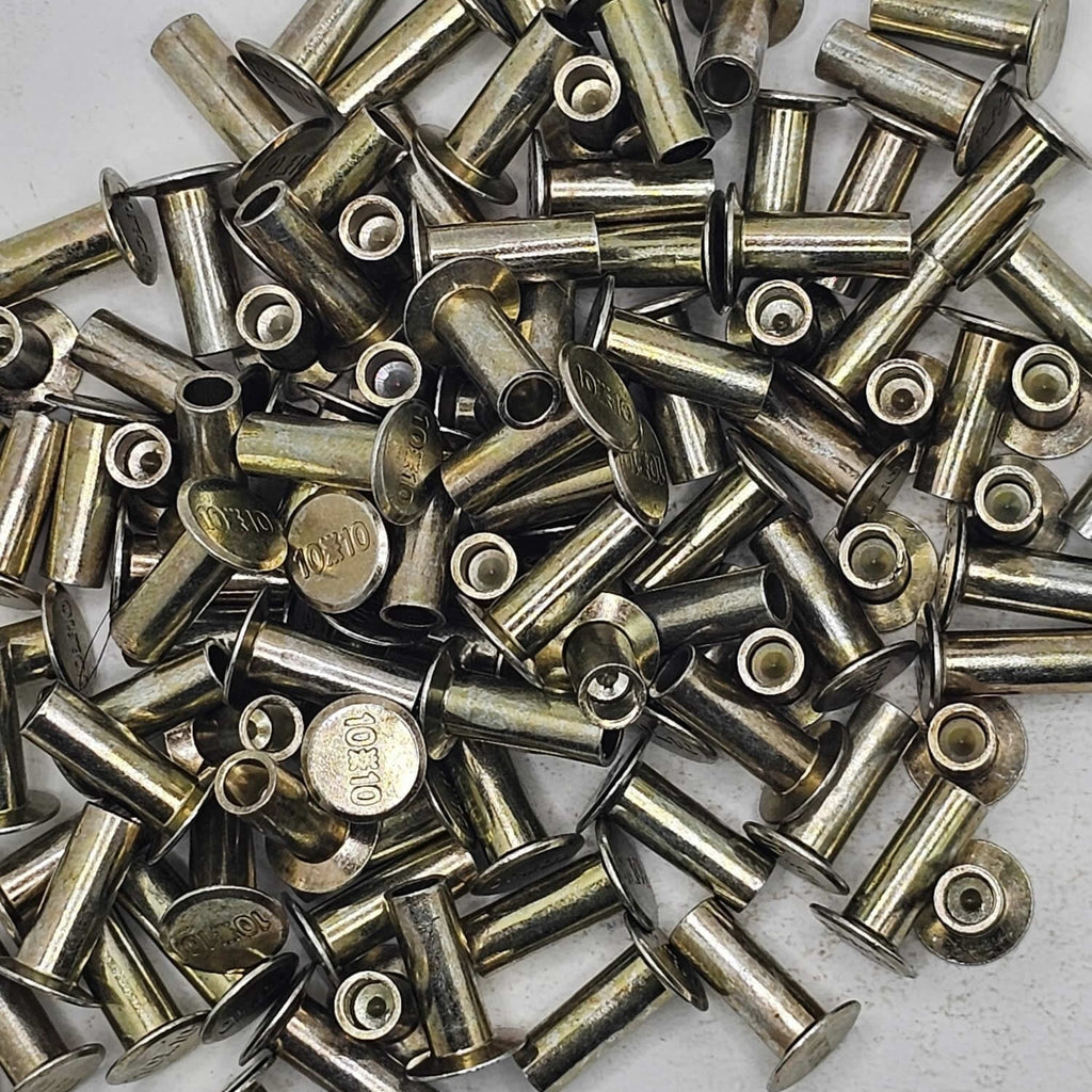 10-10 Brake Liner Rivets Round Head 1/2 Head Diameter 8/16 Inch Long 100 Units