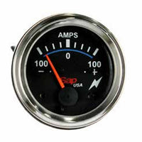 SAPU6501 Ampere Meter 100-0-100 Thick Bolts Screws Gauge Black Dial 52"