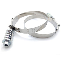 119-126mm T-BOLT Clamp Spring Loaded Constant Ten Stainless Steel 4 1/2in 2 pcs