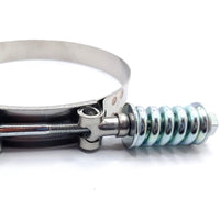 119-126mm T-BOLT Clamp Spring Loaded Constant Ten Stainless Steel 4 1/2in 2 pcs