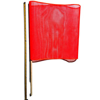 NMC National Marker Vinyl Mesh Red Flag on A 30In X 18-18 In (4pcs)