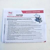 9111535300 Single Cylinder Compressor for Cummins ISB/ISC/ISL/QSB SS318 Replac.