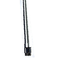 Thread Antennas 36 " Superflex Tunable White Fiberglass Cb Antenna 2 Units