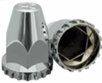 2014P Chrome ABS Nut Cover 33mm Push-On MP-2814P 10 Units