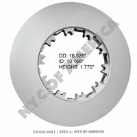 M44DH802569 802569 Front Axle Shaft 16.926" x 1.770" Heavy Duty Truck Replac.