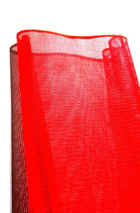 NMC National Marker Vinyl Mesh Red Flag on A 30In X 18-18 In (4pcs)