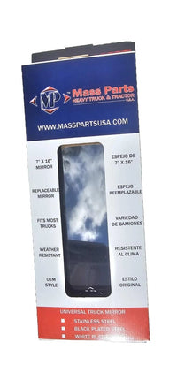 West Coast Mirror Head 7â€ X 16â€ Bubble Back - Stainless Steel MP-7263-SS