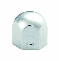 Chrome Round Top Lug Push-On Nut Cover 1-1/2"X1-1/2" ABS Plastic 10 Pack