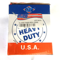 2x 12-008 Gland Hand Emergency Straight Mount Red, 1/2" Female Pipe Thread