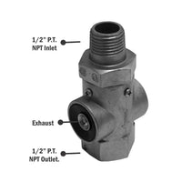 800333 QR-L Quick Release Valve Inline 1/2" NPT GENUINE BENDIX