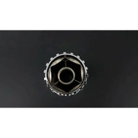 Chrome Tread-On Lug Nut Cover with Flange ABS 33mm FORTPRO 10 Pack