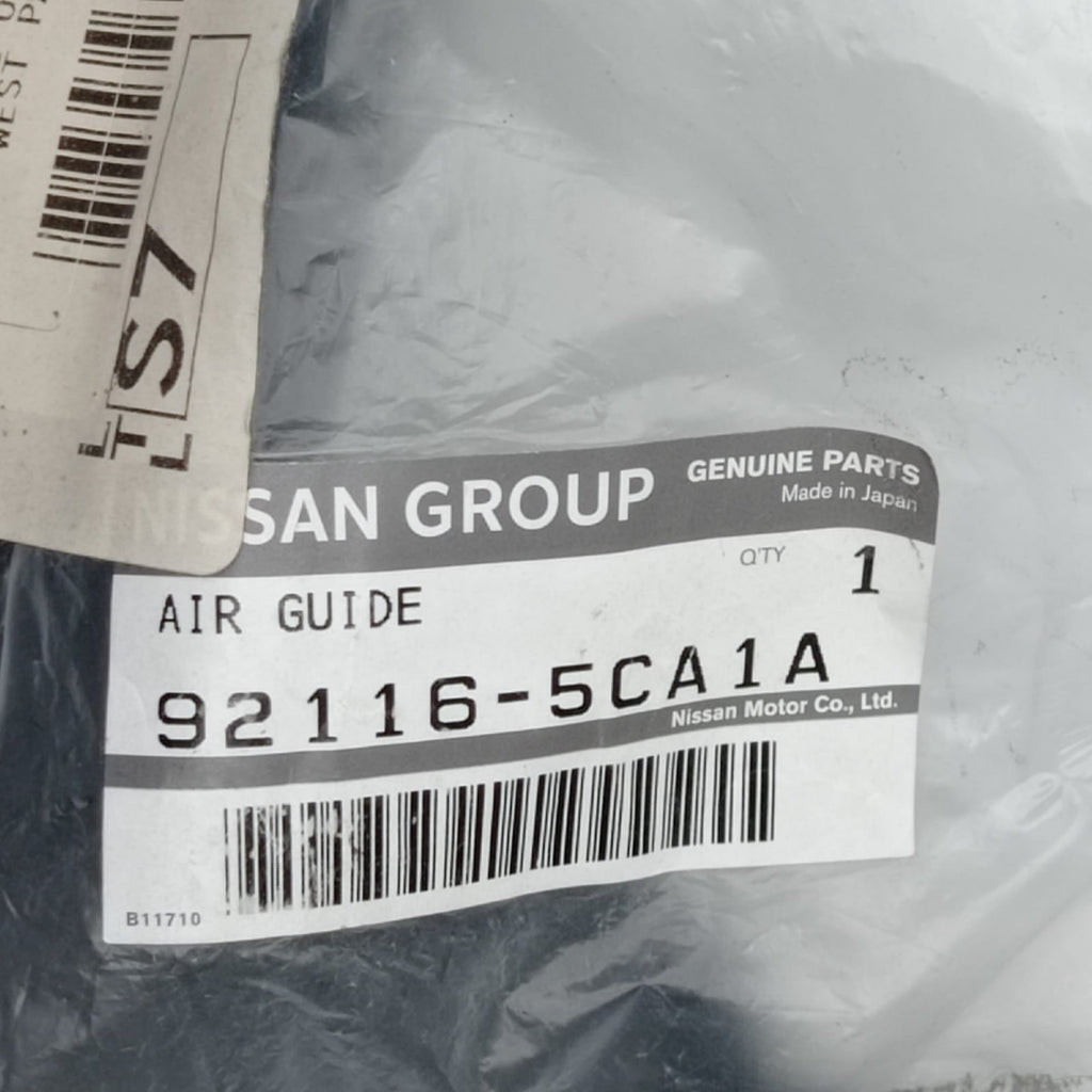 92116-5CA1A Radiator Support Air Deflector Genuine for Infiniti Q60 2017-22 NEW