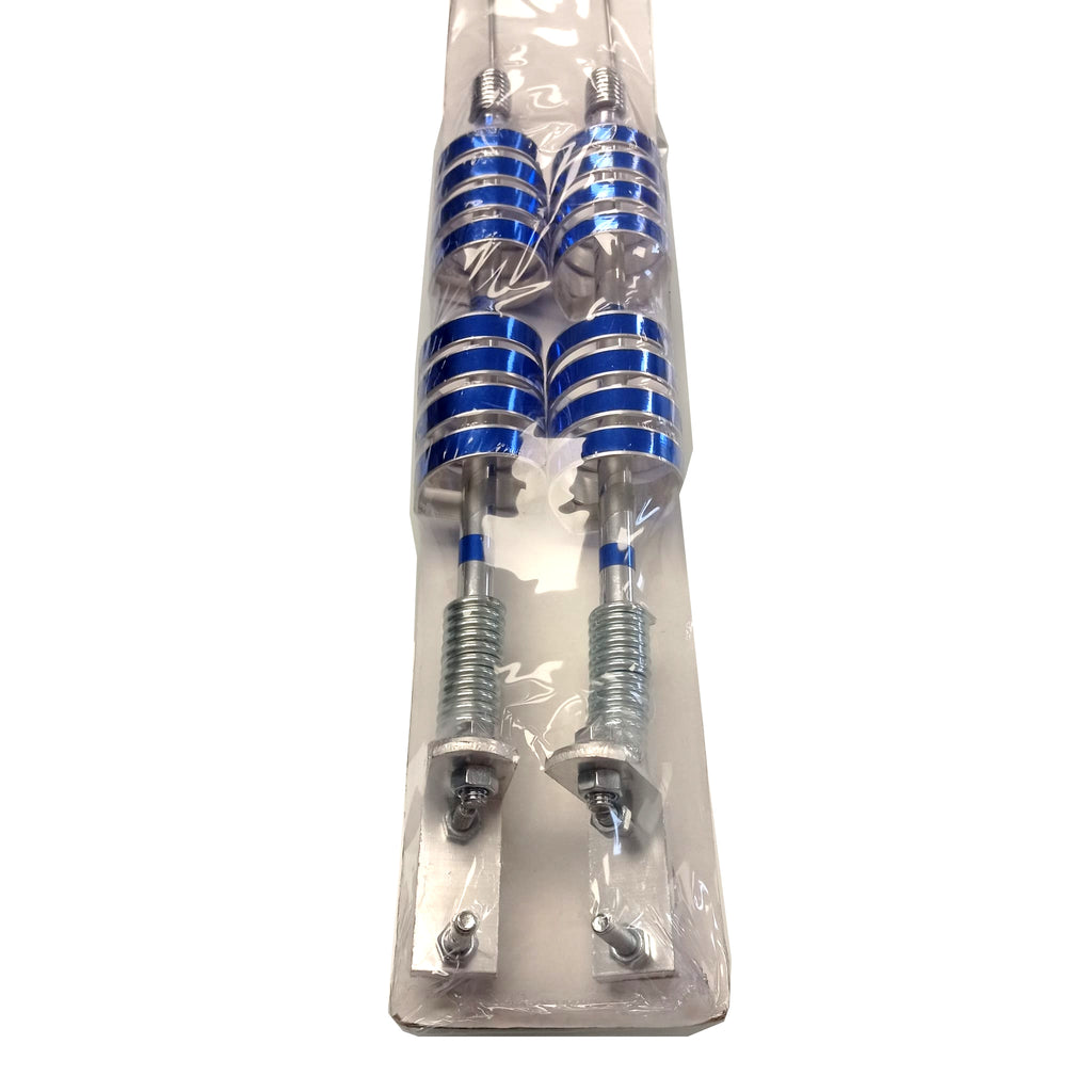 Antenna Double Blue Color Spiral-Flex Non-Functional 28" 2 Pcs Trucks NEW