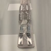 Antenna Double Chrome Color Spiral-Flex Non Functional 28" 2 Pcs Trucks NEW