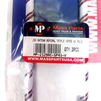 Antenna Triple Green & Chrome Color Spiral-Flex Non-Tunable 41" 2 Pcs