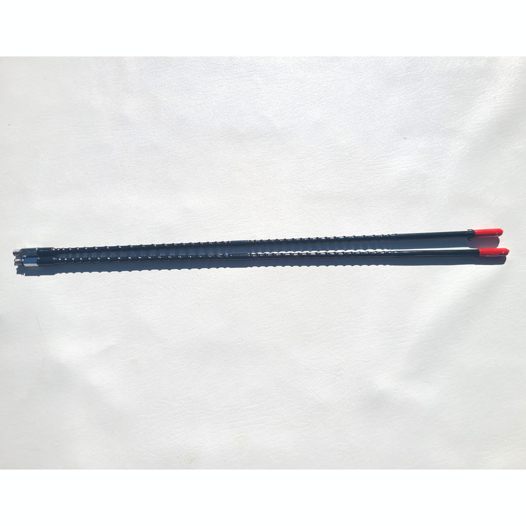 2 Thread Antennas 48" Superflex Tunable Black Fiberglass Cb Antenna NEW