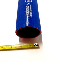 Silicone Hose Straight 2.25" ID x 36" Radiator Cool Blue Red OD 2.62" 4 Ply NEW