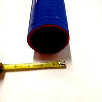 Silicone Hose Straight 2 7/8" ID x 36" Radiator Cool Blue Red OD 3.25" 4 Ply NEW