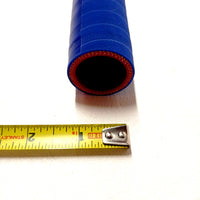 Silicone Hose Straight 2 7/8" ID x 36" Radiator Cool Blue Red OD 3.25" 4 Ply NEW