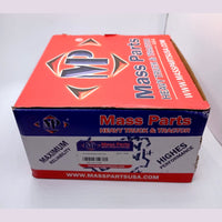 343-4195 Hub Cap Clear Plastic Red Pipe I.D 6-3/4" 6 HOLE Height: 2-11/16" Rep.