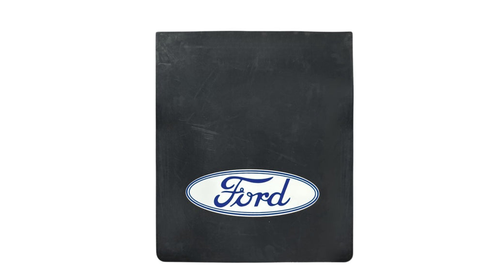 2 Heavy Truck Rubber M/Flap Floor Mats 24x30 Blue/White for F450 F550 F600 F8000