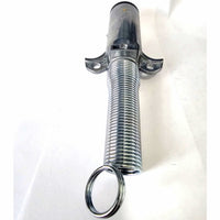 2-Way Trailer Connector Plug Trailer Side Die-Cast Zinc Vertical Pins Spring