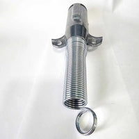 2-Way Trailer Connector Plug Trailer Side Die-Cast Zinc Vertical Pins Spring