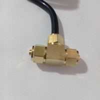 Air Seat Blow Gun Kit for Truck 12' PU Coiled Air Hose 1/4" & 2 Nozzle Tips NEW