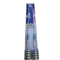 Antenna Double Chrome Color Spiral-Flex Non-Functional 35" 2 Pcs Trucks