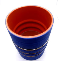 Intercooler Silicone Hose 4" X 6" BLUE 3 RINGS for International Replacement NEW