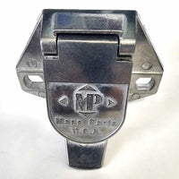 7-Way Connector Electrical Sockets 7 Solid Pins Male Round Die Cast