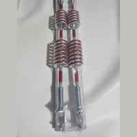 Antenna Double Red Color Spiral-Flex Non Functional 35" 2 Pcs Trucks